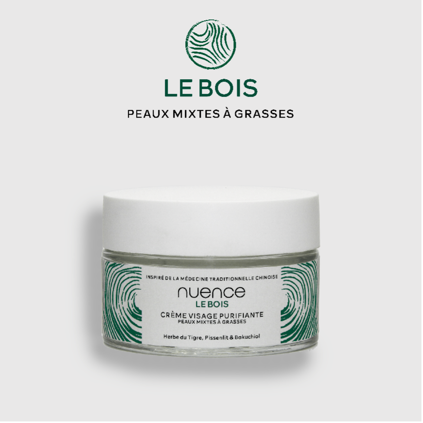 Le Bois Crème Visage Purifiante Peaux Mixtes à Grasses 50ml