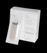 MYACU steel needles with plastic handle & guide tube (100)